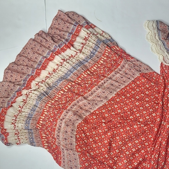 Nightcap Clothing Red Floral Boho Samba Dress - Picture 7 of 11